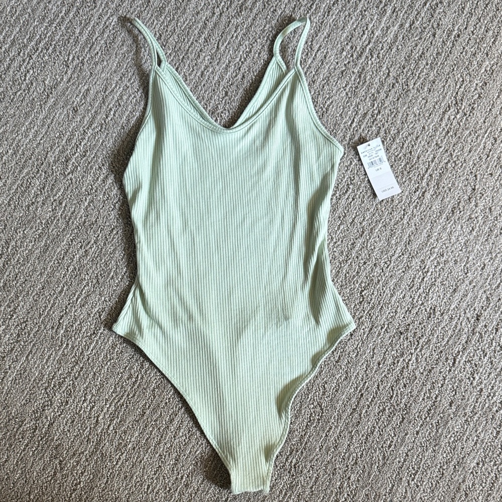 AEO Mint Green Spaghetti Strap Bodysuit
